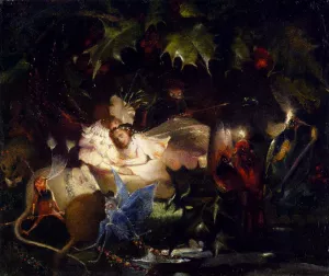 The Fairy Bower by John Anster Christia Fitzgerald - Oil Painting Reproduction