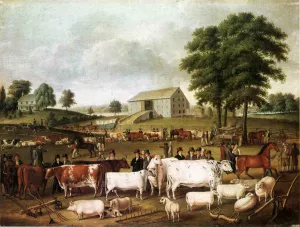 A Pennsylvania Country Fair by John Archibald Woodside Sr Oil Painting