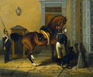 Gentleman, the Favourite Horse of King Carl XV of Sweden by John Arsenius Oil Painting