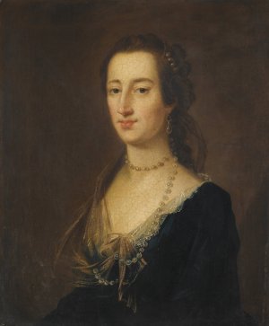 Portrait of Miss Hamilton by John Astley Oil Painting