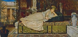 A Lady in a Classical Interior by John Atkinson Grimshaw Oil Painting