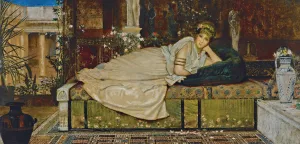 A Lady in a Classical Interior by John Atkinson Grimshaw A Lady in a Classical Interior by John Atkinson Grimshaw Oil Painting