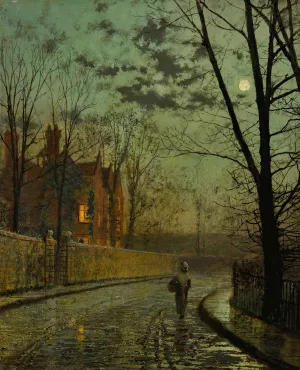 After The Shower by John Atkinson Grimshaw After The Shower by John Atkinson Grimshaw Oil Painting