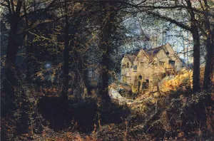 Autumn Glory, The Old Mill by John Atkinson Grimshaw - Oil Painting Reproduction