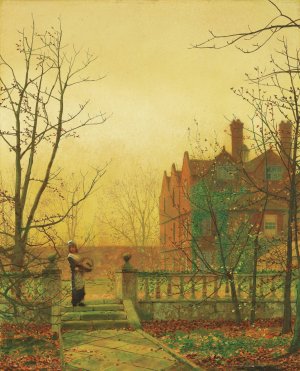 Autumn Gold by John Atkinson Grimshaw Oil Painting