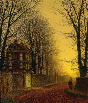 Autumn Gold by John Atkinson Grimshaw Oil Painting