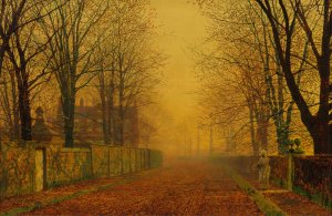 Evening Glow by John Atkinson Grimshaw Oil Painting