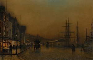 Glasgow by John Atkinson Grimshaw Oil Painting