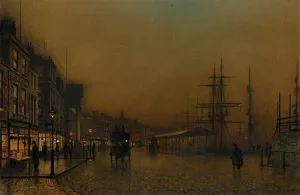 Glasgow by John Atkinson Grimshaw Glasgow by John Atkinson Grimshaw Oil Painting