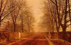 Golden Light painting by John Atkinson Grimshaw