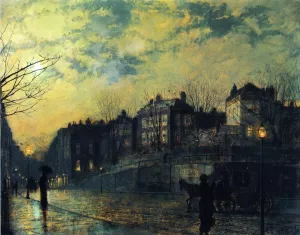 Hampstead by John Atkinson Grimshaw Oil Painting