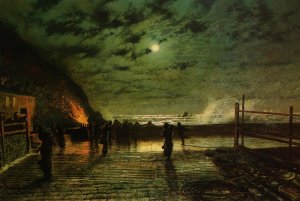 In Peril Oil painting by John Atkinson Grimshaw