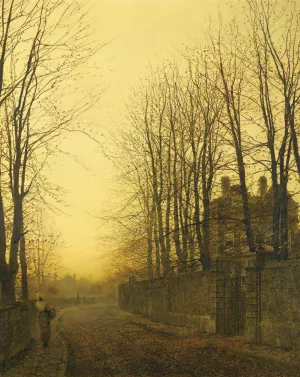 Late Autumn by John Atkinson Grimshaw Late Autumn by John Atkinson Grimshaw Oil Painting