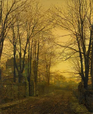 October After Glow by John Atkinson Grimshaw October After Glow by John Atkinson Grimshaw Oil Painting