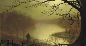 Roundhay Lake by John Atkinson Grimshaw Roundhay Lake by John Atkinson Grimshaw Oil Painting