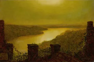 Roundhay Lake by John Atkinson Grimshaw Oil Painting