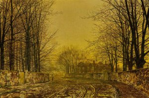 The Queen's Highway by John Atkinson Grimshaw Oil Painting