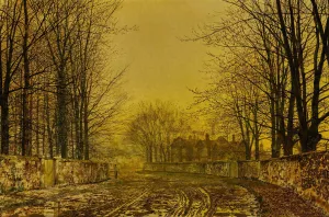 The Queen's Highway by John Atkinson Grimshaw The Queen's Highway by John Atkinson Grimshaw Oil Painting
