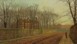 The Rookery by John Atkinson Grimshaw The Rookery by John Atkinson Grimshaw Oil Painting