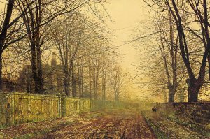 The Sere and Yellow Leaf Oil painting by John Atkinson Grimshaw