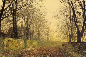The Sere and Yellow Leaf by John Atkinson Grimshaw The Sere and Yellow Leaf by John Atkinson Grimshaw Oil Painting