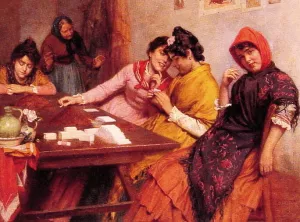 The Cigarette Makers of Seville Oil painting by John Bagnold Burgess