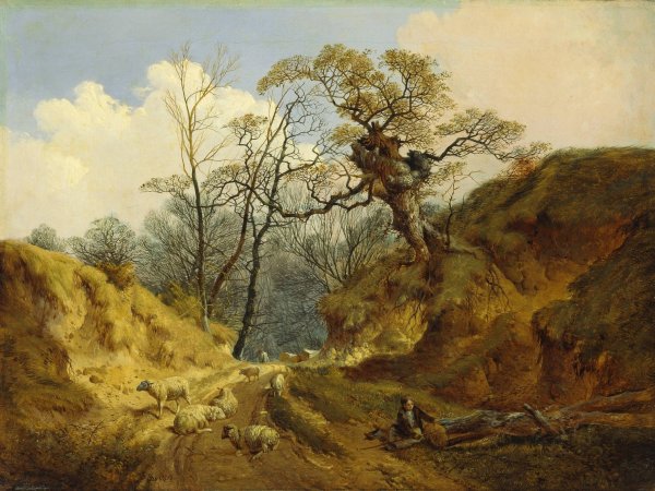 Crown Point, Whitlingham, near Norwich by John Berney Ladbrooke - Hand-Painted Oil Painting Reproduction