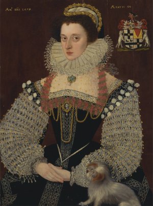 The Duchess of Chandos by John Bettes The Younger Oil Painting