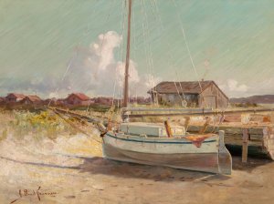 Dry Dock by John Bond Francisco Oil Painting