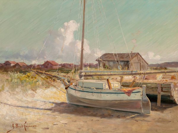 Dry Dock by John Bond Francisco - Hand-Painted Oil Painting Reproduction
