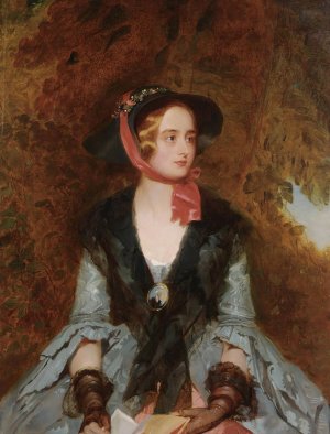Rose Bradwardine, The Heroine Of Walter Scott's Novel 'Waverley' by John Bostock Oil Painting