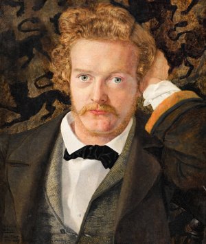 Portrait of Arthur Brett by John Brett Oil Painting