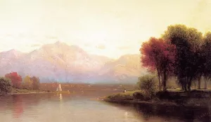 Inlet on Lake George by John Bunyan Bristol Oil Painting