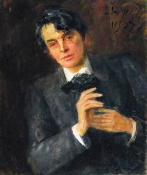 Portrait Of William Butler Yeats by John Butler Yeats Oil Painting