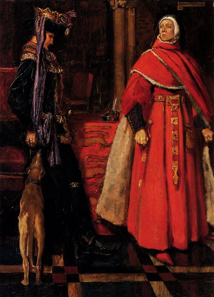 Main Product Photo of It is better to hear the rebuke of the wise than for a man to hear the song of fools' Painting by John Byam Liston Shaw