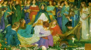 Maidens Oil painting by John Byam Liston Shaw