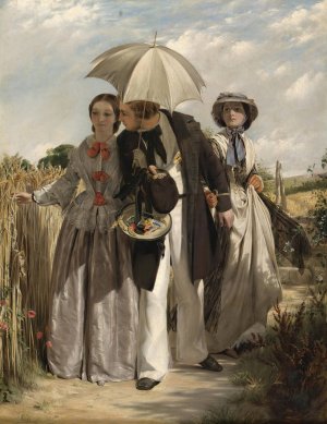 Showing A Preference by John Callcott Horsley Oil Painting