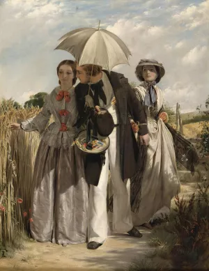 Showing A Preference by John Callcott Horsley Oil Painting