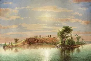 Old Fort Carleton, St Lawrence painting by John Carlin