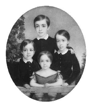 The Allen Children by John Carlin Oil Painting