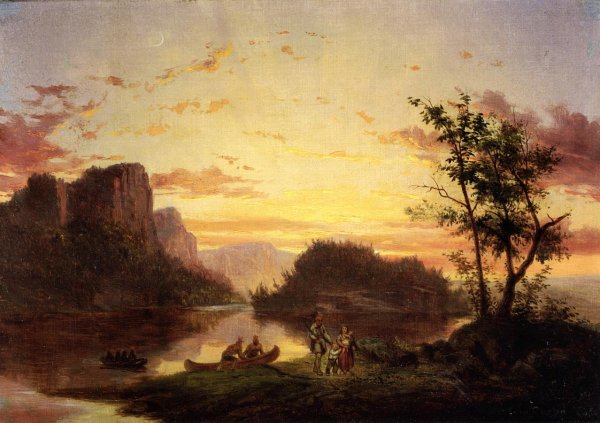 The Scouting Party by John Carlin - Hand-Painted Oil Painting Reproduction