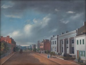 Fourth Street East From Vine by John Caspar Wild Oil Painting