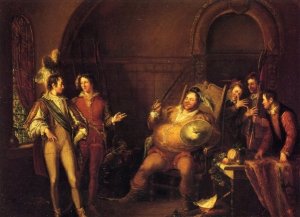 Falstaff and Prince Hal A Scene from Henry IV, Part I, Act II, Scene IV by John Cawse Oil Painting