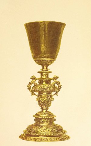 Ancient Gilded Chalice by John Charles Robinson Oil Painting