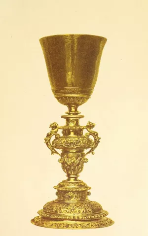 Ancient Gilded Chalice by John Charles Robinson Oil Painting