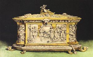 Casket in Oxydised Silver by John Charles Robinson Oil Painting