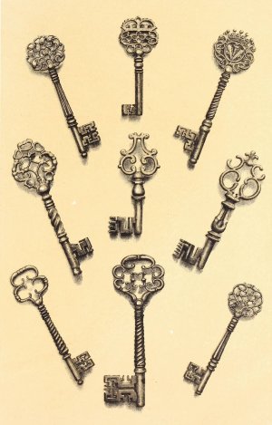 Chiselled Steel Keys of the Sixteenth and Seventeenth Centuries by John Charles Robinson Oil Painting