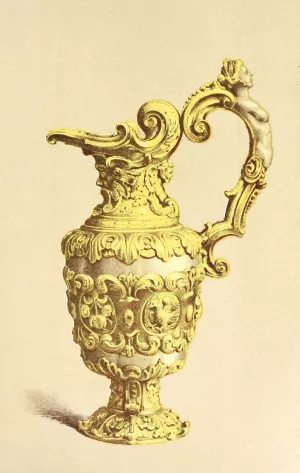 Ewer in Silver, Parcel Gilt. Spanish or Italian by John Charles Robinson Oil Painting