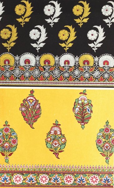 Indian Embroidered Satin Stuffs for Dresses  by John Charles Robinson - Hand-Painted Oil Painting Reproduction