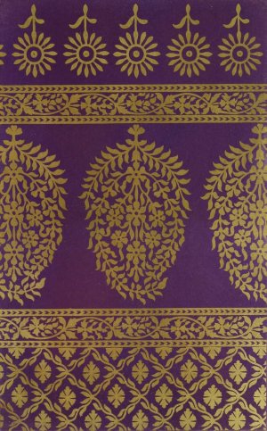 Indian Scarf in Purple Muslin, with Pattern in Gold Printing by John Charles Robinson Oil Painting